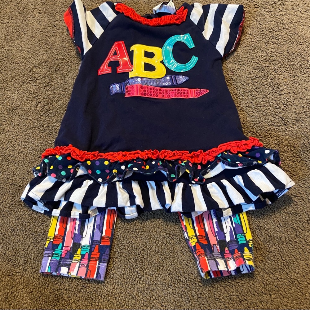 Rare edition back to school outfit in a size 2T